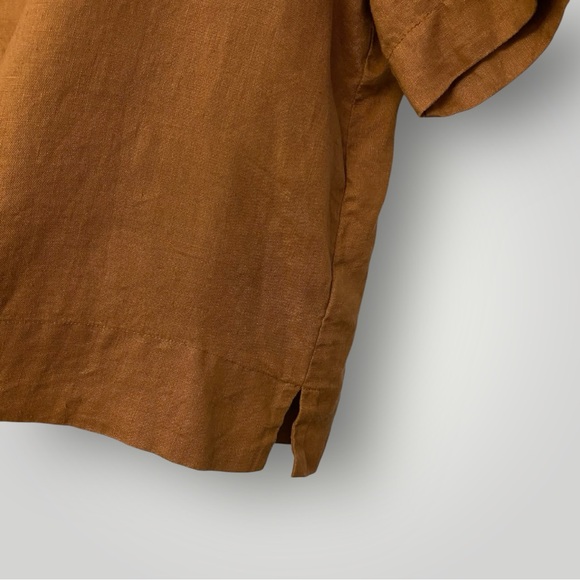 QUINCE 100% Linen Short Sleve Shirt Sz L - Picture 11 of 11